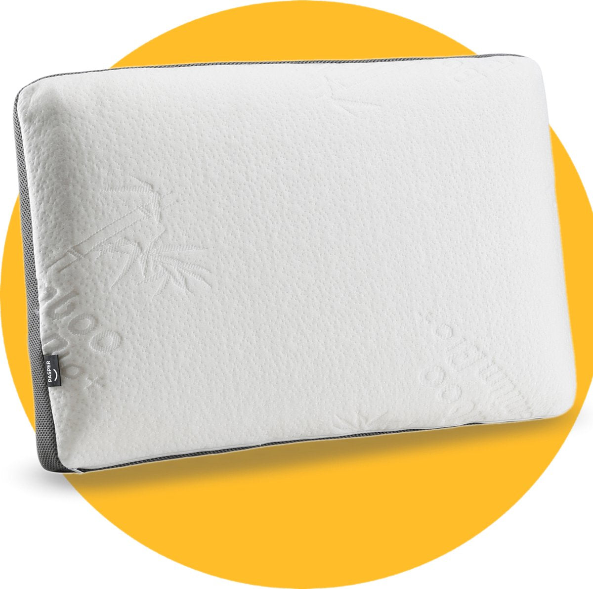 Pasper Bamboe Hoofdkussen - 50 x 76 cm - Hypoallergeen & Ademend kussen - Versnipperd Memory Foam slaapkussen