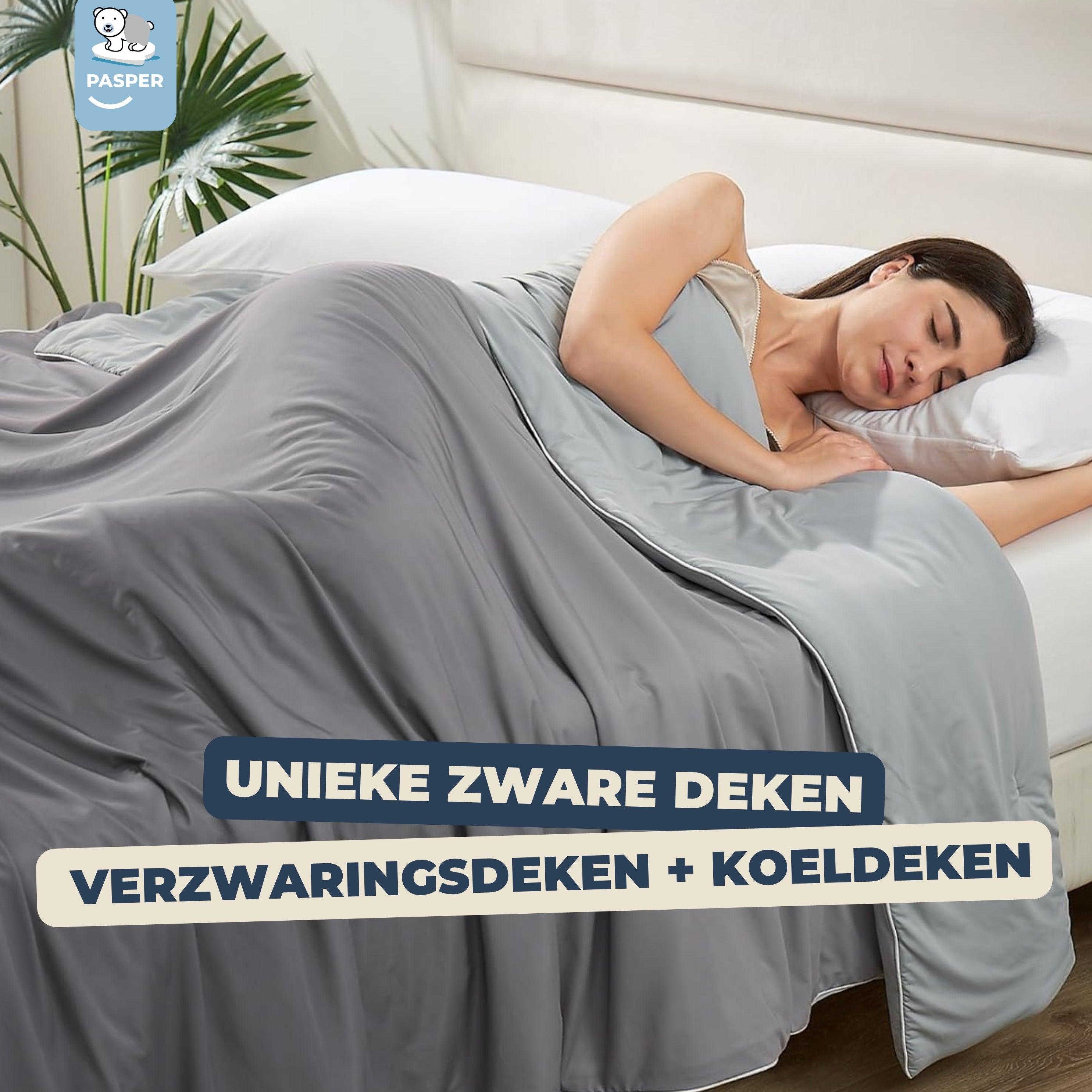 Pasper Verkoelende Gewichtsdeken – Koel slapen met extra comfort
