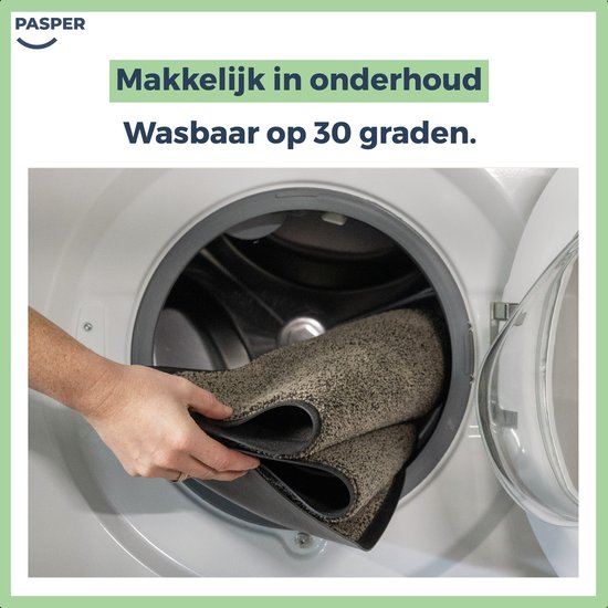 Deurmat binnen droogloop - 100% gerecyclede materialen - Gemaakt in België - Wasbaar - Pasper deurmatten