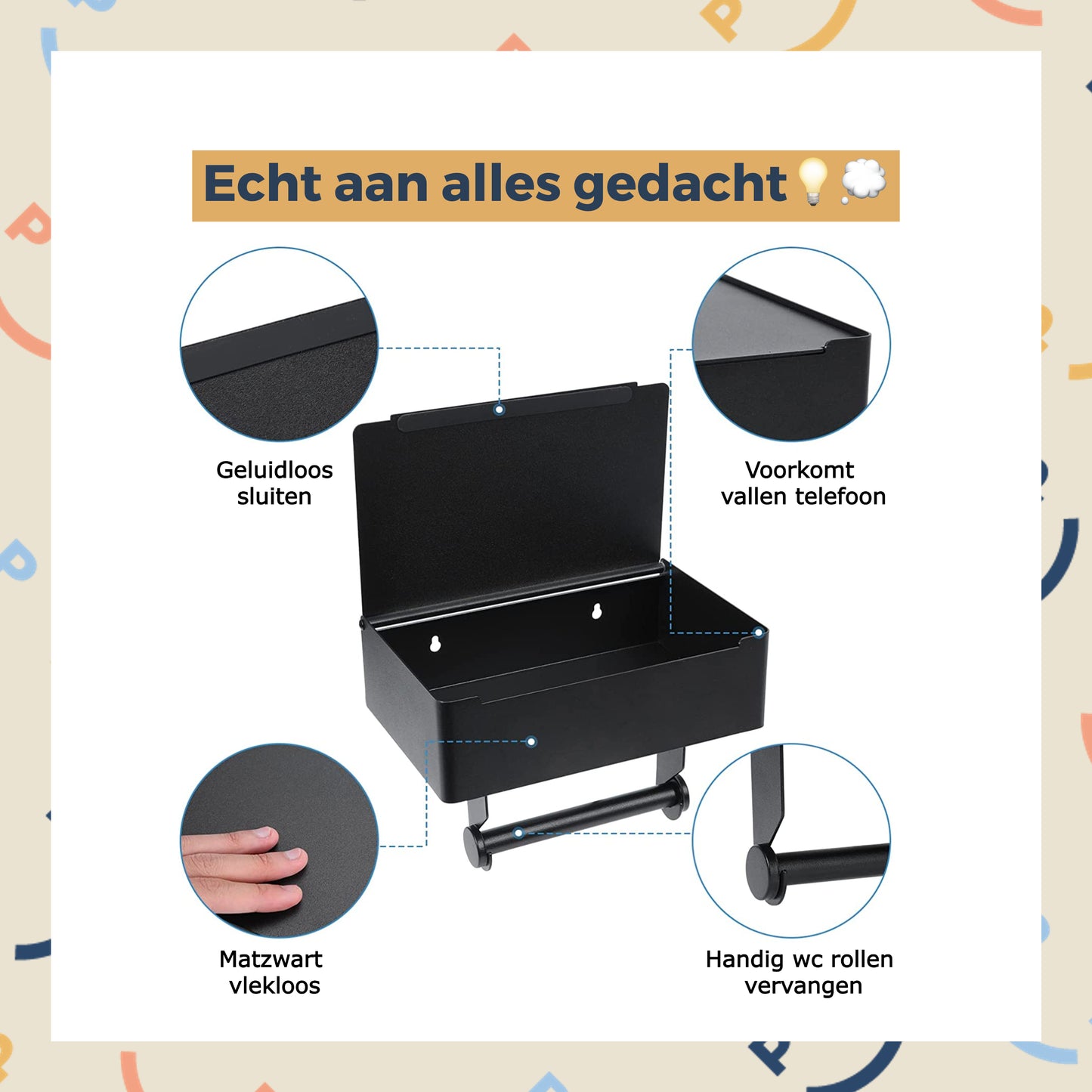Toilettenpapierhalter mit Box