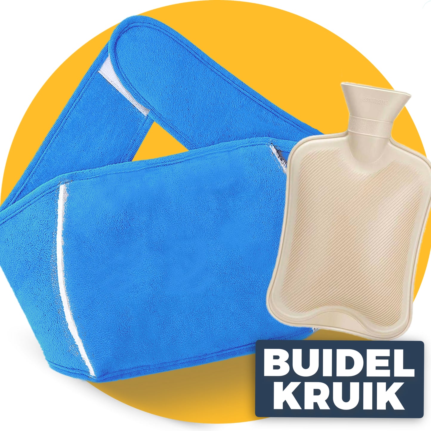 Buidel kruik met hoes - warmteband