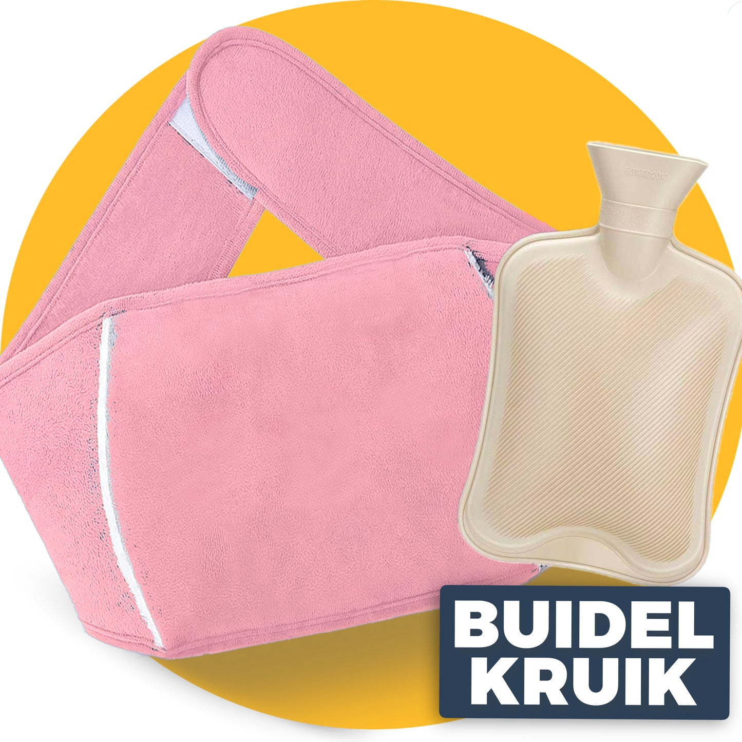 Buidel kruik met hoes - warmteband