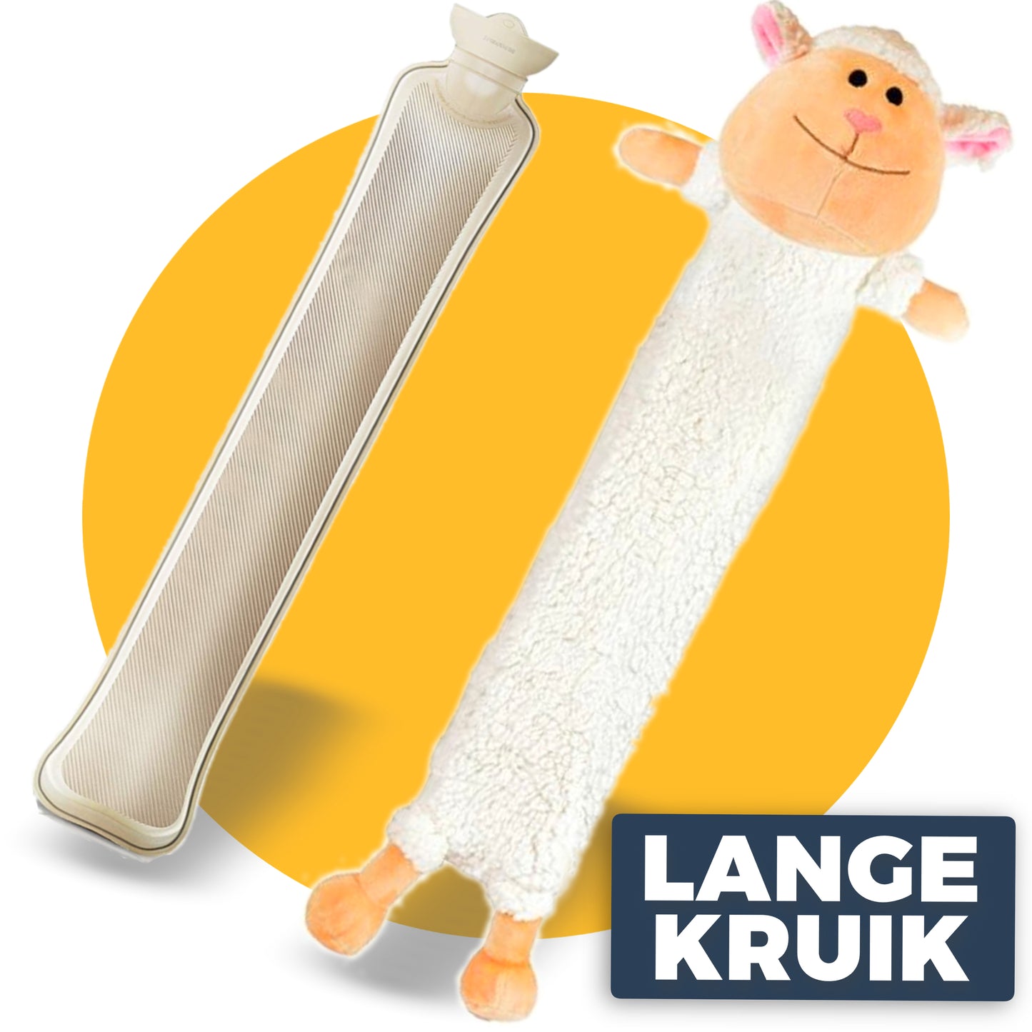 Lange kruik met hoes - 75 cm