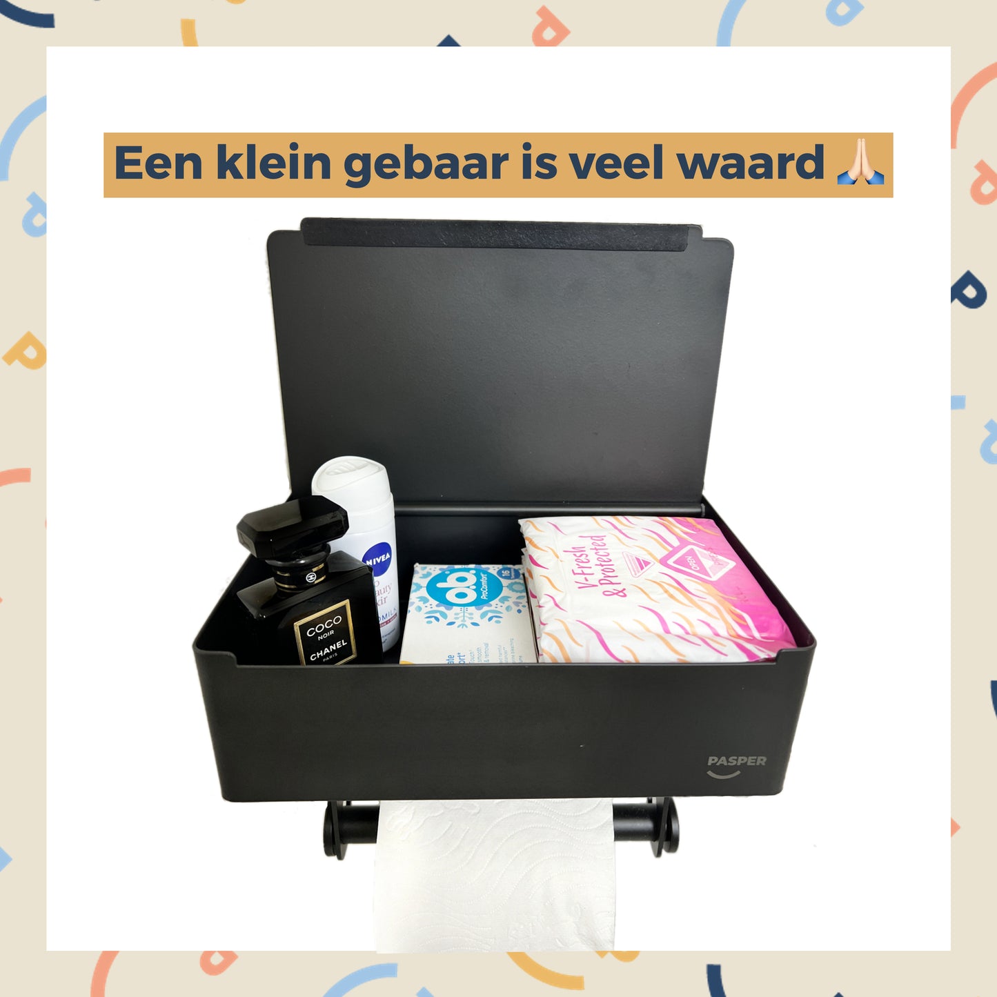 Toilettenpapierhalter mit Box