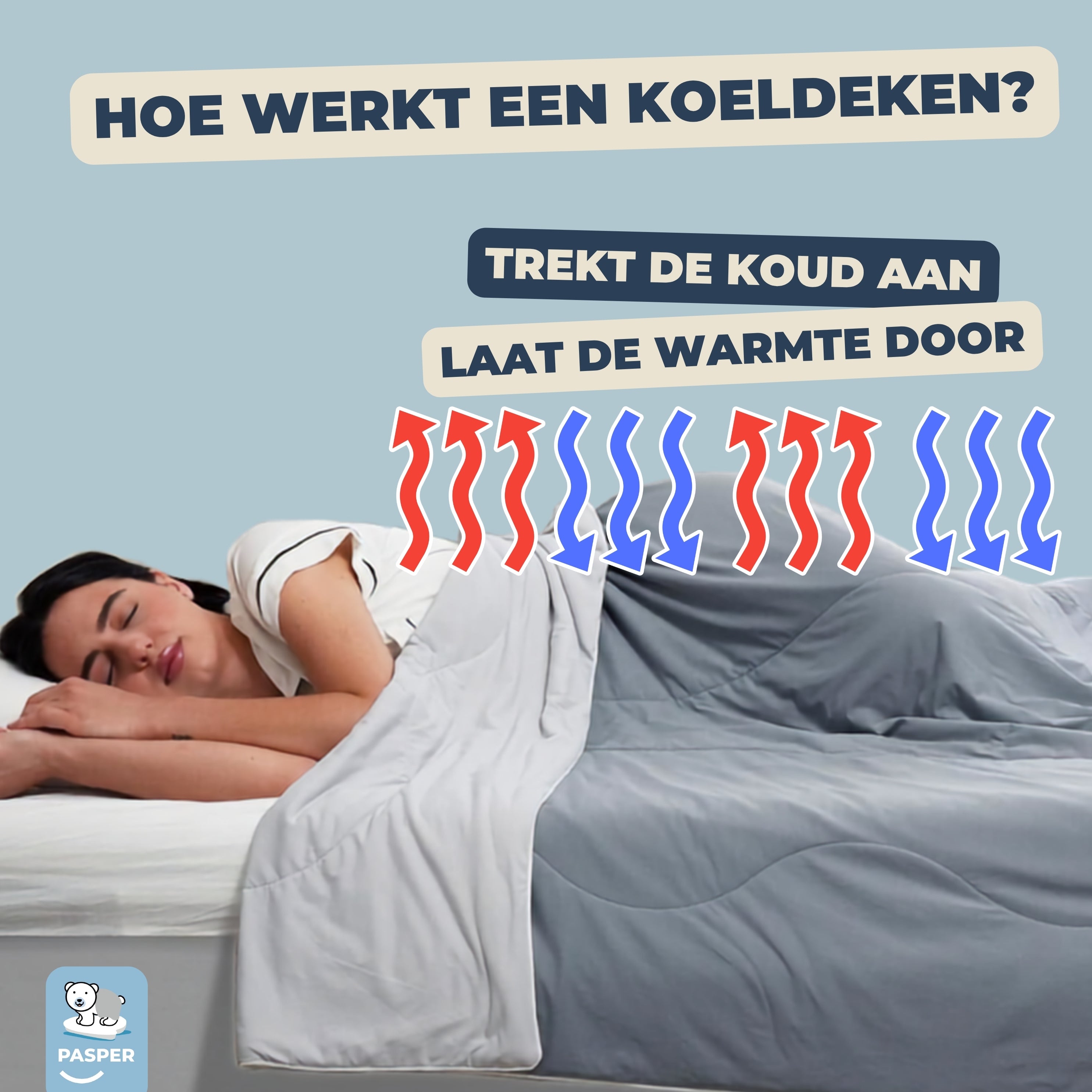 Pasper Verkoelende Gewichtsdeken – Koel slapen met extra comfort