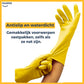 Schoonmaak handschoenen - 10 stuks - waterdicht rubberen handschoenen - Huishoudhandschoenen Pasper - Geel zuiver natuurlatex